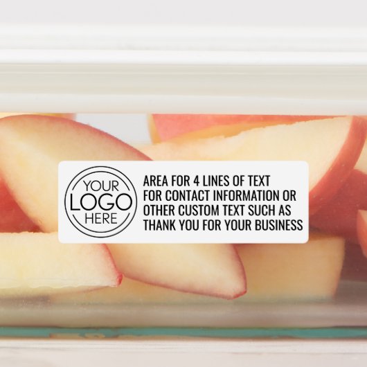 ロゴビジネスの企業の追加 – 4行の文字 ラベル (貼付)