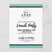 ロゴビジネスの立ち上げパーティー ポストカード (正面)