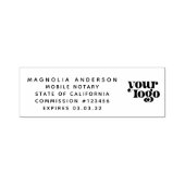 ロゴビジネスの追加 セルフインキングスタンプ (デザイン)