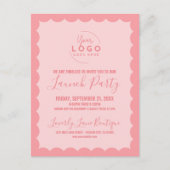 ロゴビジネスグランドオープニングローンチパーティー ポストカード (正面)