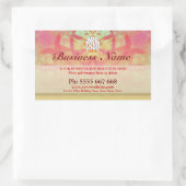 ロゴビジネスステッカー付きグレンジアートアブストラクト 長方形シール (バッグ)