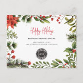 ロゴビジネスフェスティバルクリスマスクライアント シーズンポストカード (正面)