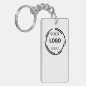 ロゴビジネスモダンミニマルデザイン キーホルダー (正面左)