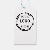 ロゴビジネスモダンミニマルデザイン ギフトタグ (正面)
