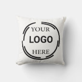 ロゴビジネスモダンミニマルデザイン クッション (正面)