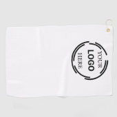 ロゴビジネスモダンミニマルデザイン ゴルフタオル (横)