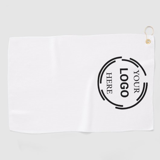 ロゴビジネスモダンミニマルデザイン ゴルフタオル (横)