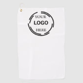 ロゴビジネスモダンミニマルデザイン ゴルフタオル (正面)