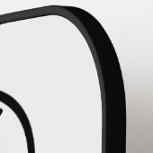 ロゴビジネスモダンミニマルデザイン ピックルボールラケット (左詳細)