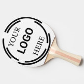 ロゴビジネスモダンミニマルデザイン 卓球ラケット (横)