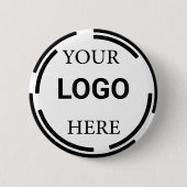 ロゴビジネスモダンミニマルデザイン 缶バッジ (正面)