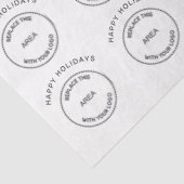 ロゴビジネス企業のハッピーホリデーズクリスマス 薄葉紙 (詳細)