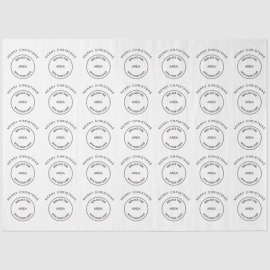 ロゴビジネス企業のメリークリスマス 薄葉紙 (正面)