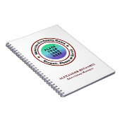 ロゴビジネス会社のプロフェッショナルのパーソナライズ ノートブック (右側)