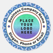 ロゴビジネス会社のプロフェッショナルカスタム ラウンドシール (正面)