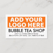 ロゴビジネス会社ブランドカラーシンプル ロイヤリティカード (正面)