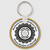 ロゴビジネス会社ブランドプロモートカスタム キーホルダー (正面)