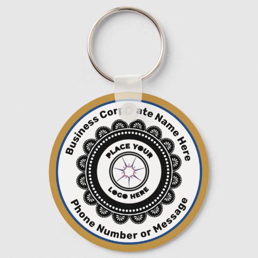 ロゴビジネス会社ブランドプロモートカスタム キーホルダー (正面)