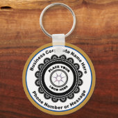 ロゴビジネス会社ブランドプロモートカスタム キーホルダー (正面)