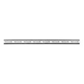 ロゴビジネス会社ブランド包装ブラック サテンリボン (正面)