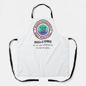 ロゴビジネス会社プロフェッショナルカスタムエプロン エプロン (正面)