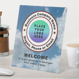 ロゴビジネス会社プロフェッショナルカスタム 台座サイン