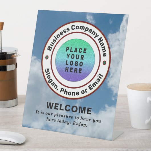 ロゴビジネス会社プロフェッショナルカスタム 台座サイン (インサイチュ)