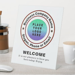 ロゴビジネス会社プロフェッショナルカスタム 台座サイン