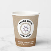 ロゴビジネス会社プロモーションブランディングカスタム 紙コップ (裏面)