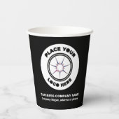 ロゴビジネス会社プロモーションブランディングカスタム 紙コップ (裏面)