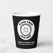 ロゴビジネス会社プロモーションブランディングカスタム 紙コップ (正面)