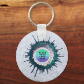 ロゴビジネス会社マーケティングブランディングカスタム キーホルダー (正面)