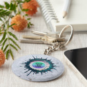 ロゴビジネス会社マーケティングブランディングカスタム キーホルダー (側面)