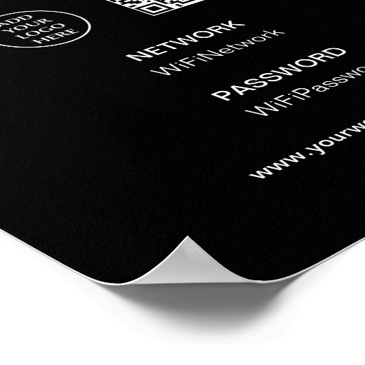 ロゴビジネス会社企業ののスキャンConnect WiFi ポスター (角)