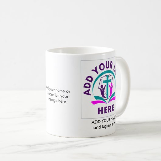 ロゴビジネス教会の商品を追加 コーヒーマグカップ (正面右)