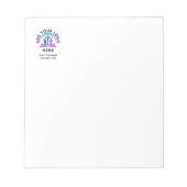 ロゴビジネス教会の商品を追加 ノートパッド (正面)