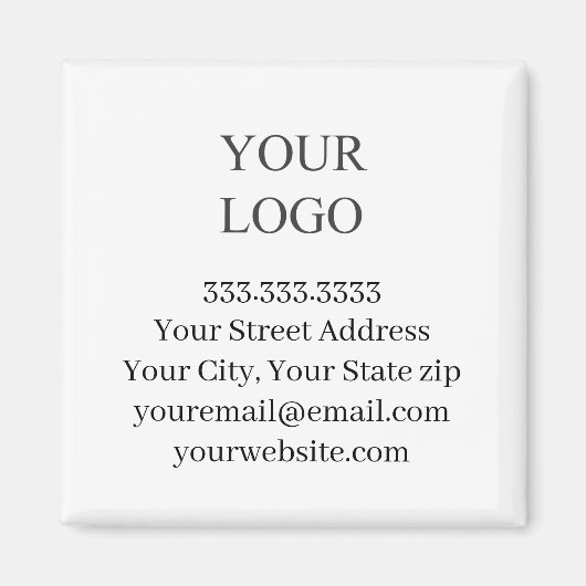 ロゴビジネス マグネット (正面)