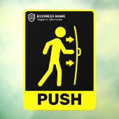 ロゴビジネス |押して開く ウィンドウサイン (シート3)