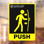 ロゴビジネス |押して開く ウィンドウサイン (シート2)