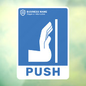 ロゴビジネス |押して開く ウィンドウサイン (シート3)