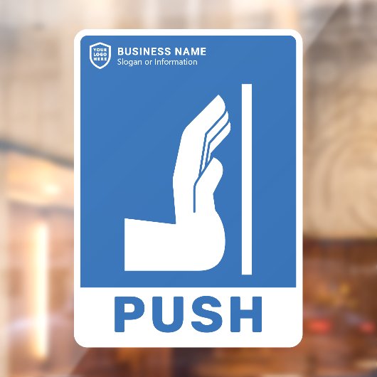 ロゴビジネス |押して開く ウィンドウサイン (シート2)