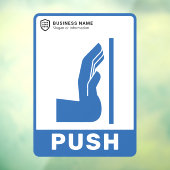 ロゴビジネス |押して開く ウィンドウサイン (シート3)