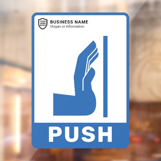 ロゴビジネス |押して開く ウィンドウサイン (シート2)