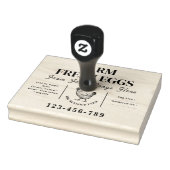 ロゴビジネス |農家エッグカートン ラバースタンプ (スタンプ)