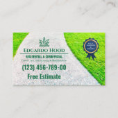 ロゴビジネス | Lawncare Serviceソーシャルメディア 名刺 (正面)