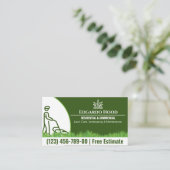 ロゴビジネス | Lawncare Serviceソーシャルメディア 名刺 (スタンド正面)