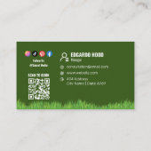 ロゴビジネス | Lawncare Serviceソーシャルメディア 名刺 (裏面)