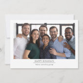 ロゴビジネスHappy Holidays写真 シーズンカード (正面)
