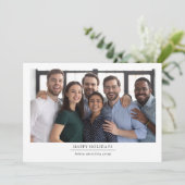 ロゴビジネスHappy Holidays写真 シーズンカード (スタンド正面)