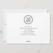 ロゴビジネスHappy Holidays写真 シーズンカード (裏面)